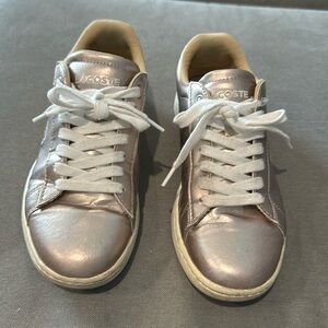 Lacoste women sneakers champagne/gold Color Size 6